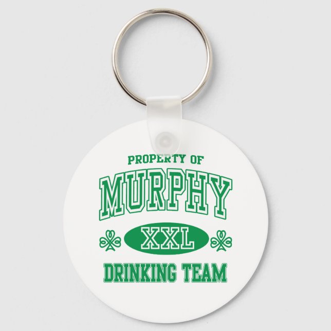 Murphy Irish Drinking Team Keychain (Front)
