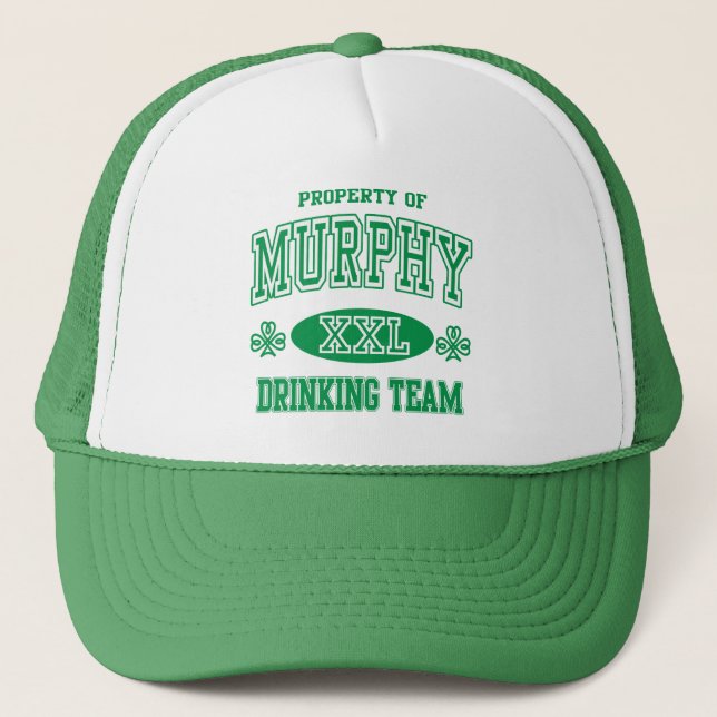 Murphy Irish Drinking Team Trucker Hat (Front)