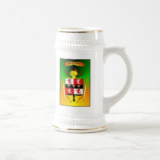 MURPHY IRISH FAMILY HERALDIC SHIELD AND CREST BEER STEIN