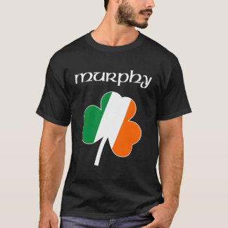 Murphy Irish Last Name Gift Ireland Flag Shamrock  T-Shirt
