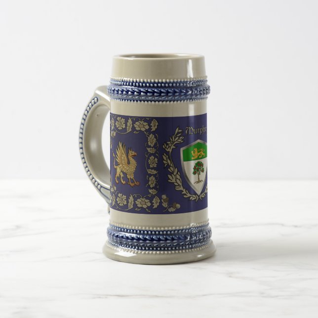 Murphy Irish Shield Griffin Stein (Front Left)