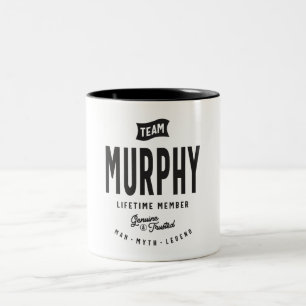 Murphy Lifetime Member Personalized Name Murphy Two-Tone Coffee Mug