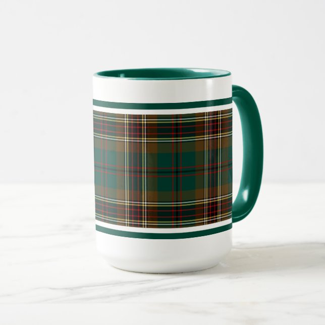 Murphy Tartan Classic Irish Plaid Mug (Front Right)
