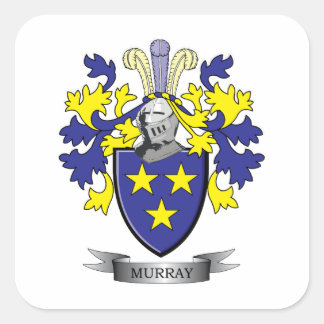 Murray Coat of Arms Square Sticker
