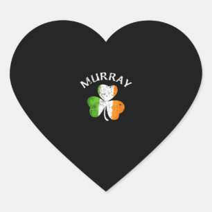 Murray Irish Family Name T-Shirt Heart Sticker