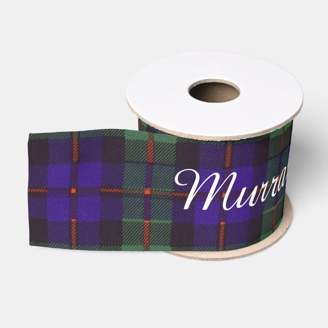 Murray tartan scottish plaid grosgrain ribbon (Spool)