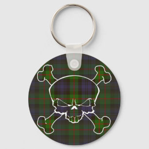 Murray Tartan Skull No Banner Keychain