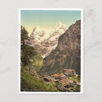Murren, Hotel des Alps, Bernese Oberland, Switzerl Postcard