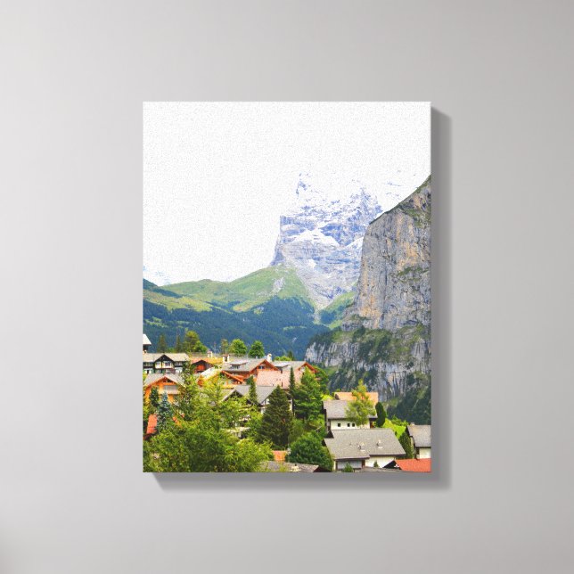 Murren in Switzerland Canvas Print (Front)