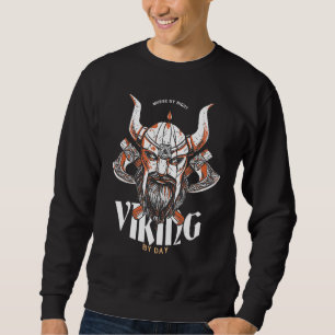 Murse Lifesavers Male Nurse Murse By Night Viking Sweatshirt