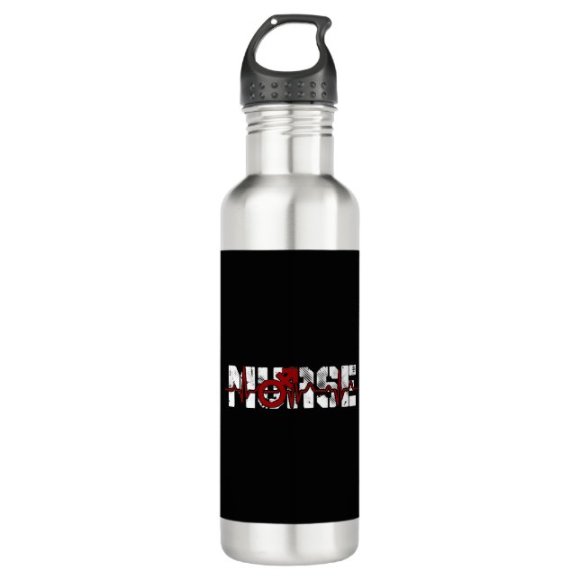 Murse Male Nurse Shirt 710 Ml Water Bottle (Front)