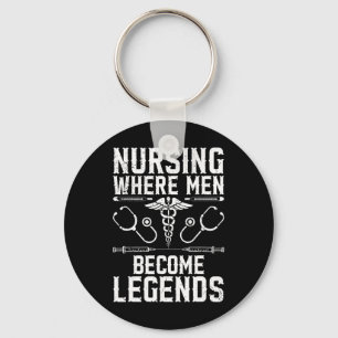Murse Male Nurse Student Man Nurses Murse Rn Gradu Keychain