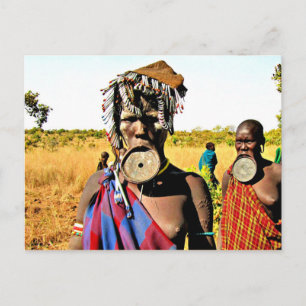 Mursi people (Mun) Postcard
