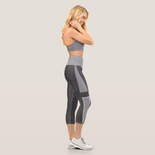 Murugi Apparels Moonchrome Momentum  High Waisted  Capri Leggings