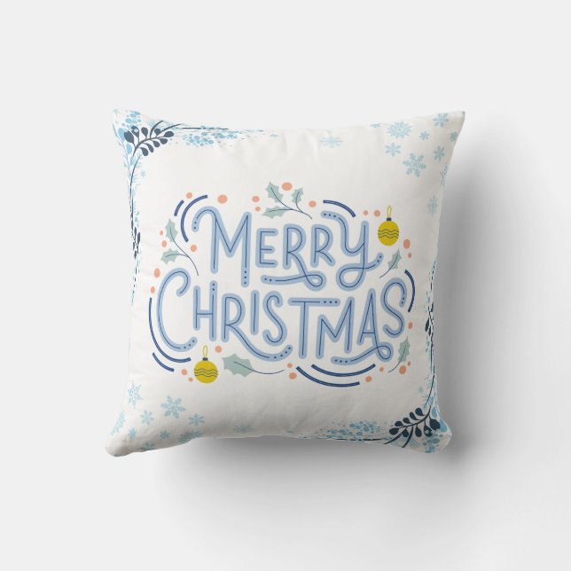Murugi Hone & Decor Christmas Throw Pillow  (Back)