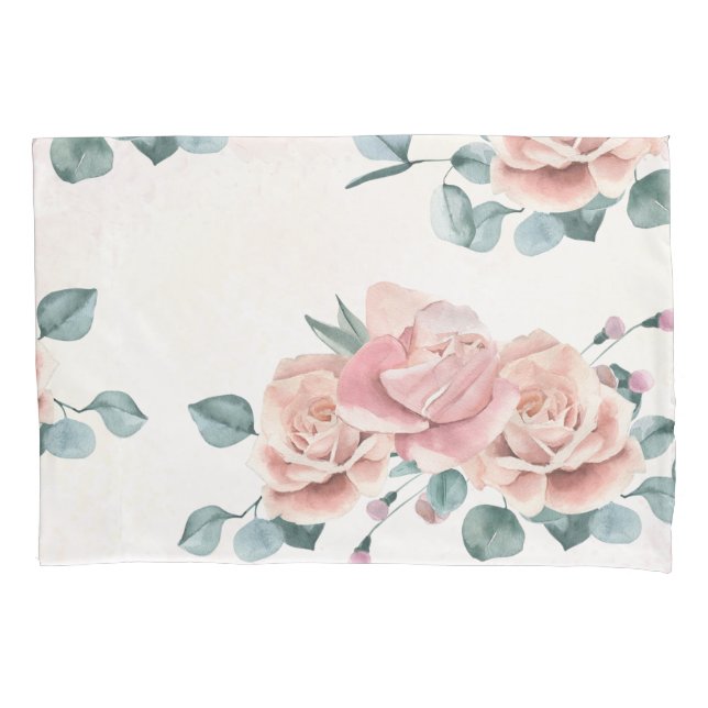 Murugi Luxe Beddings Floral  Standard Pillowcases (Front-Left)