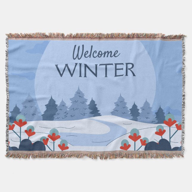 Murugi Luxe Beddings Winter Throw Blanket (Front)