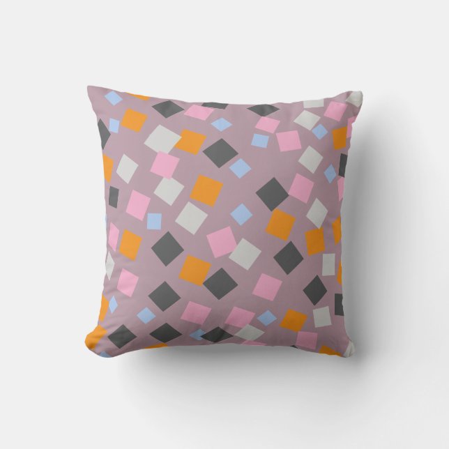 Murugi Luxe Home & Decor Rose Ash Throw Pillow (Front)