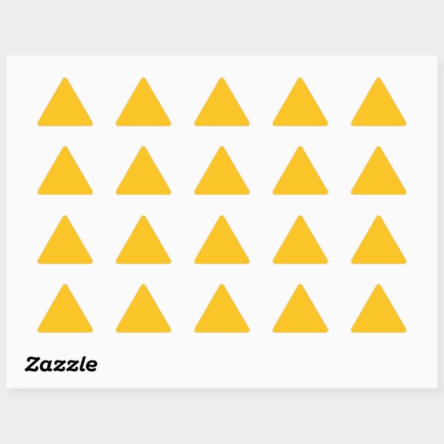 Murugi Stationery Co. Yellow Triangle Sticker (Sheet)