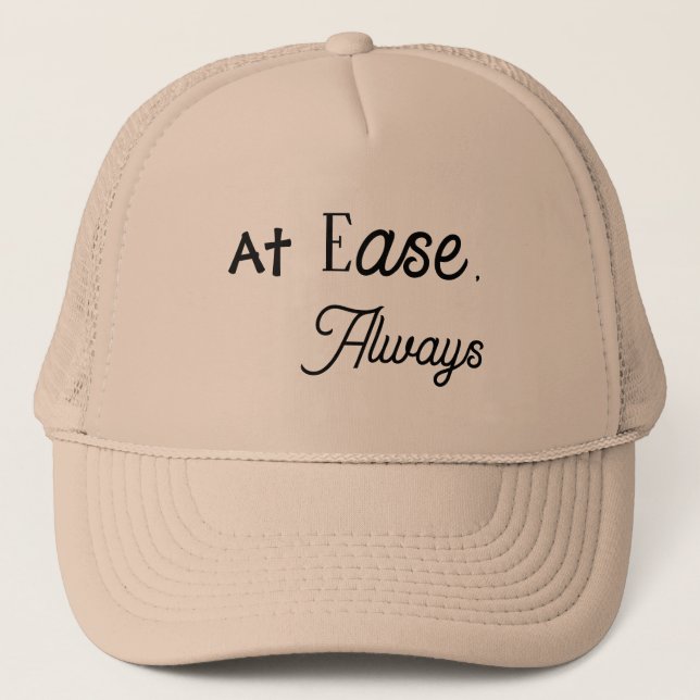 Murugi Wear At Ease, Always  Trucker Hat (Front)