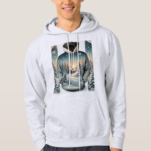 Murugi Wear Bizzard-Buddy Men's Basic Hooded  Hoodie (Front)