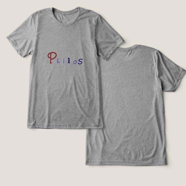 Murugi Wear Philos Bella+Canvas Tri-blend T-Shirt Shirt (Design Front & Back)