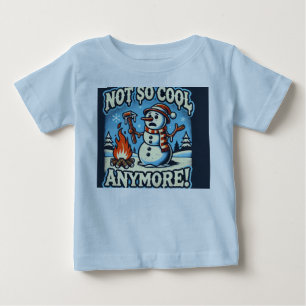 Murugi Wear Snowman Christmas Baby Fine Jersey  T-Shirt