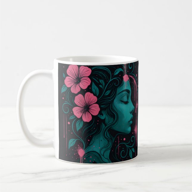 MUSA FLORAL COFFEE MUG (Left)