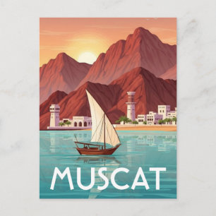 Muscat Oman Travel Postcard