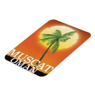 Muscat Oman vacation poster Magnet