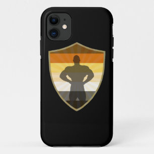 Muscle Bear Bodybuilding Bear Pride Flag iPhone 11 Case