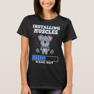 Muscle Building Barbell Training Fitness Strength T-Shirt