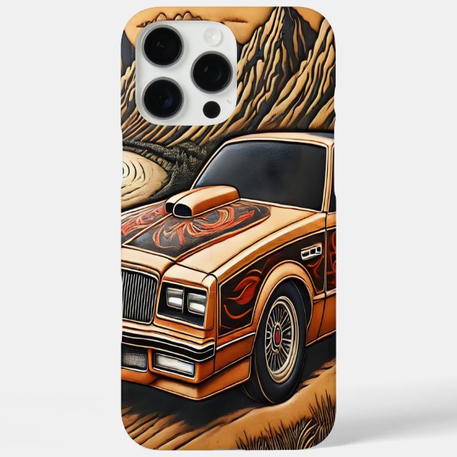 Muscle Car Among Majestic Mountains Case-Mate iPhone Case (Back)