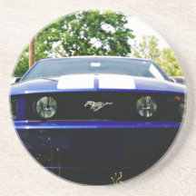 Muscle car- blue Coaster