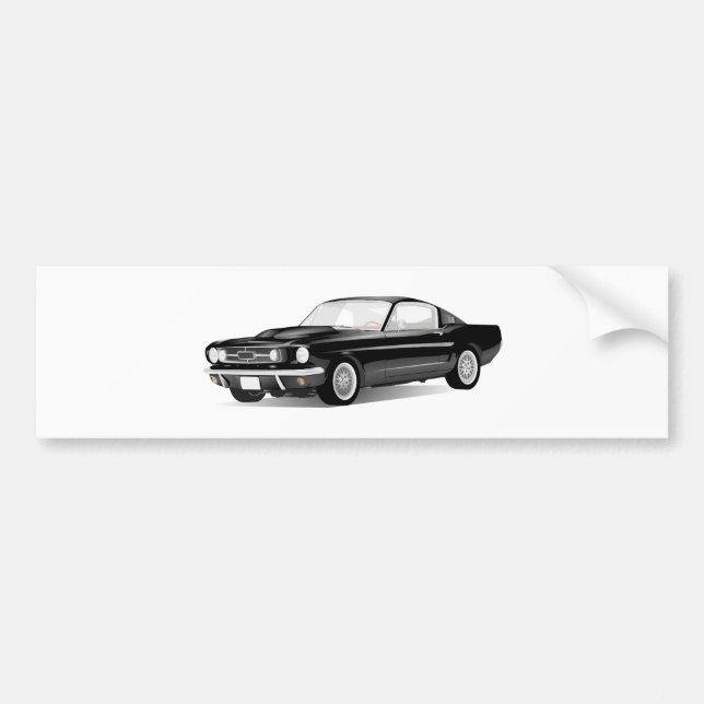 Muscle Car Bumper Sticker (Front)