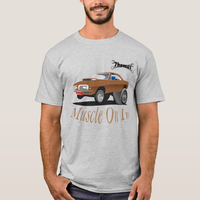 Muscle Car Chevelle 454 Personalized  T-Shirt (Front)