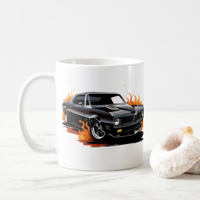 Muscle Car Coffee Mug (With Donut)