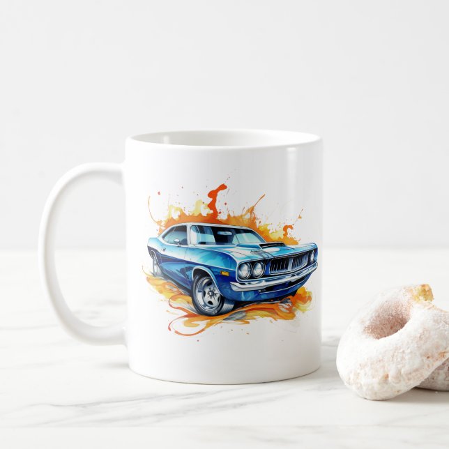 Muscle Car Coffee Mug (With Donut)