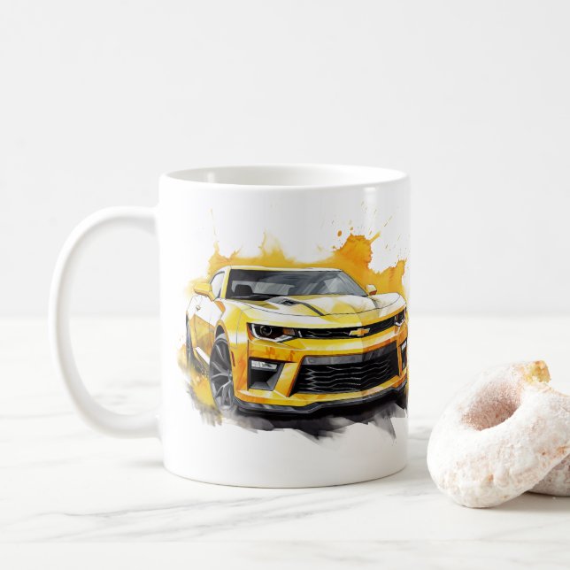 Muscle Car Coffee Mug (With Donut)
