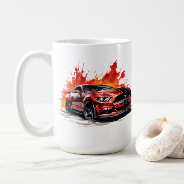 Muscle Car Coffee Mug (With Donut)