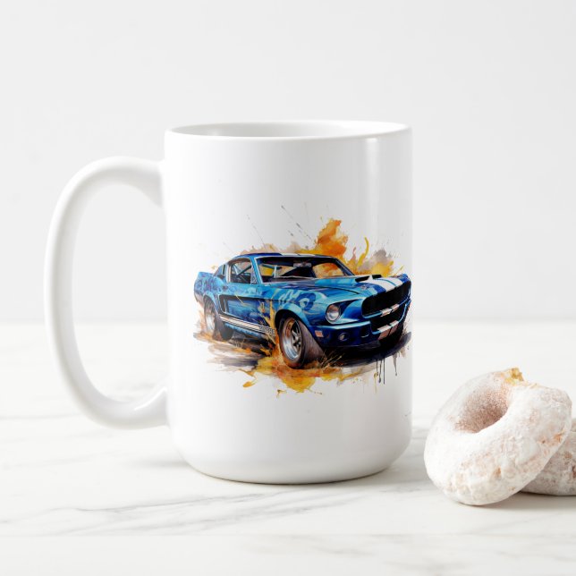 Muscle Car Coffee Mug (With Donut)