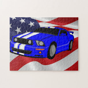 Muscle car design jigsaw puzzle