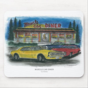 MUSCLE CAR DINER mouse pad