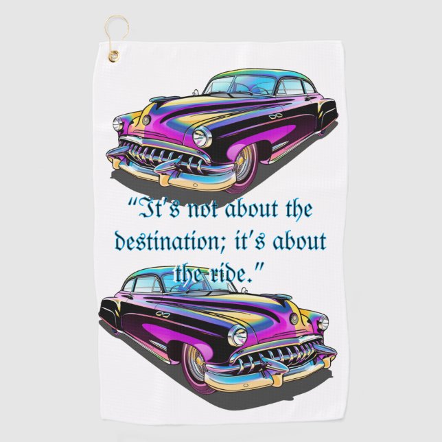Muscle Car Golf Towel (Front)