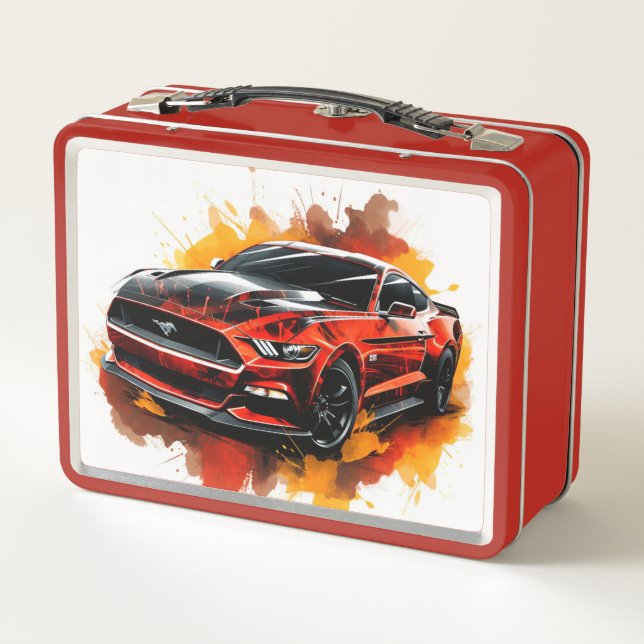 Muscle Car Lunch Box (Back)