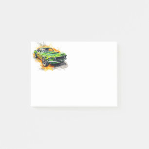 Muscle Car Post-it Notes
