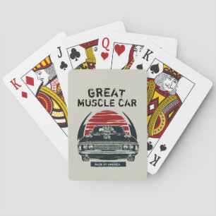 Muscle Car Poster Playing Cards