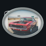 Muscle Car: Precision and Performance Belt Buckle<br><div class="desc">Featuring a dynamic silhouette of a muscle car,  this logo exudes strength and rebellion. The detailed chrome accents and spotlight effect highlight its powerful contours,  conveying a sense of prestige and freedom. An ideal emblem for automotive businesses,  car clubs,  or anyone passionate about the enduring legacy of muscle cars.</div>