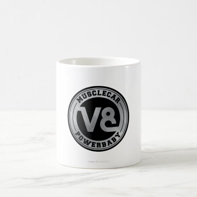 Muscle Car V8 Coffee Mug (Center)