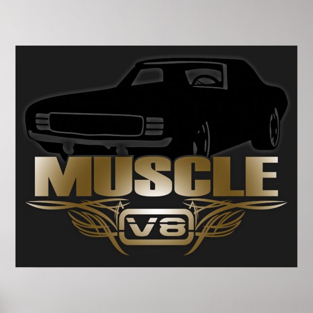 Muscle Car V8 Poster (Front)